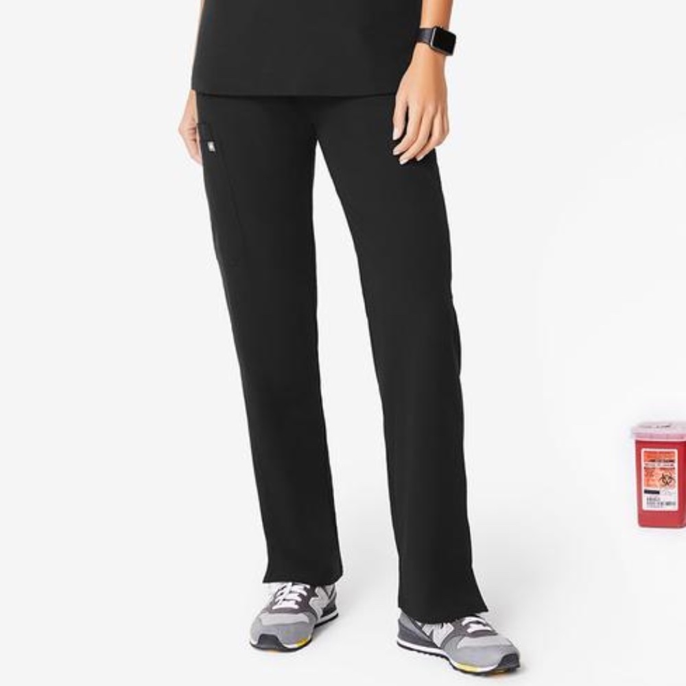 Figs Kade Black Scrub Pants Sz Small Tall